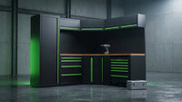 ApexForge Shadowline Pro Modular Garage Cabinet System — Lifestyle