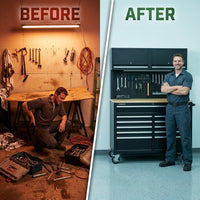 ForgeLine Titan Pro Workstation — Before & After