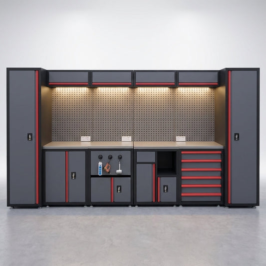 RedLine ApexMax Garage Cabinet System — Studio Shot